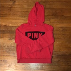 PINK Cropped Hoodie